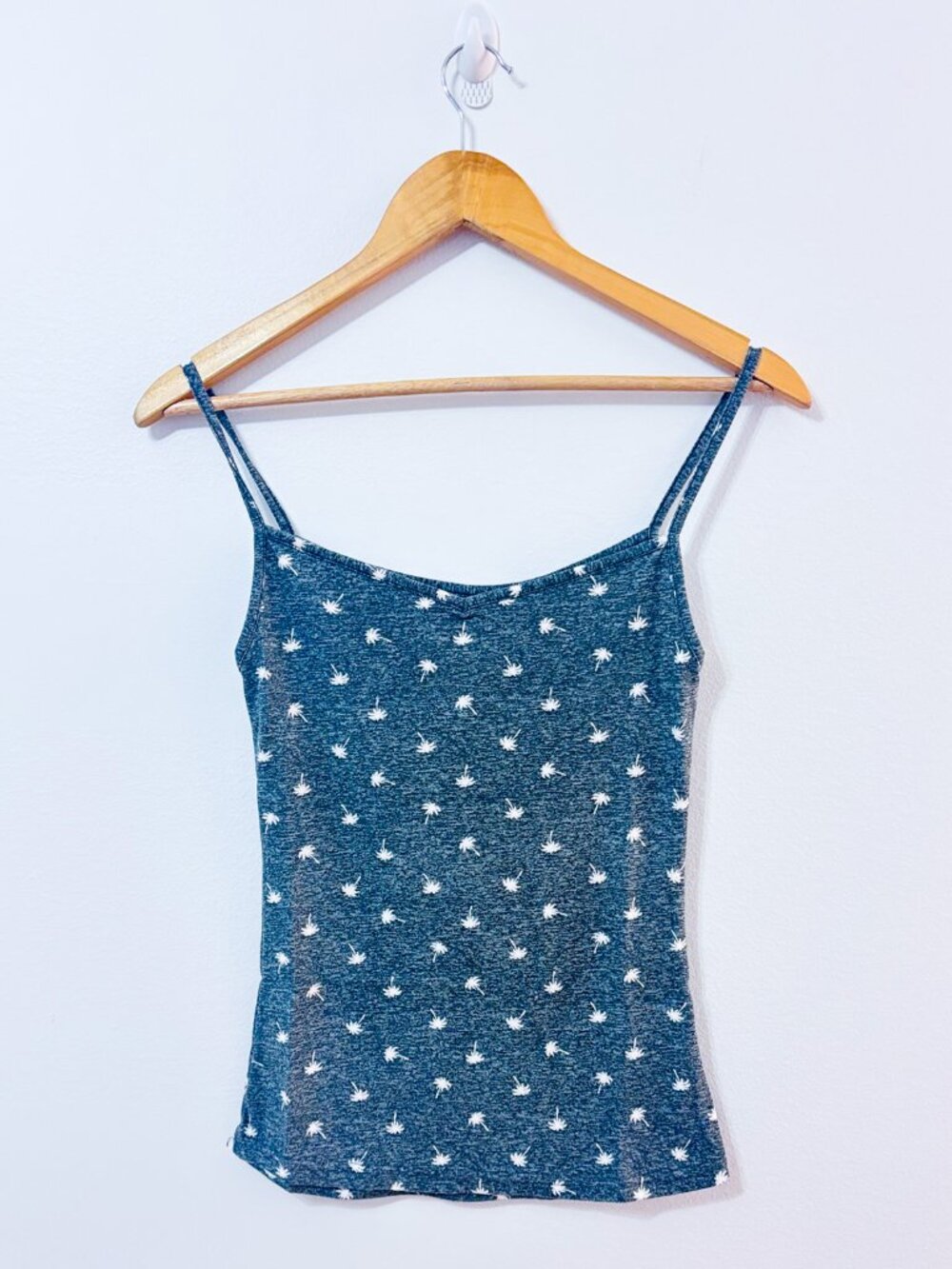 ARDENE Grey Palm Print Cami | Stretch Casual Summer | X-Small